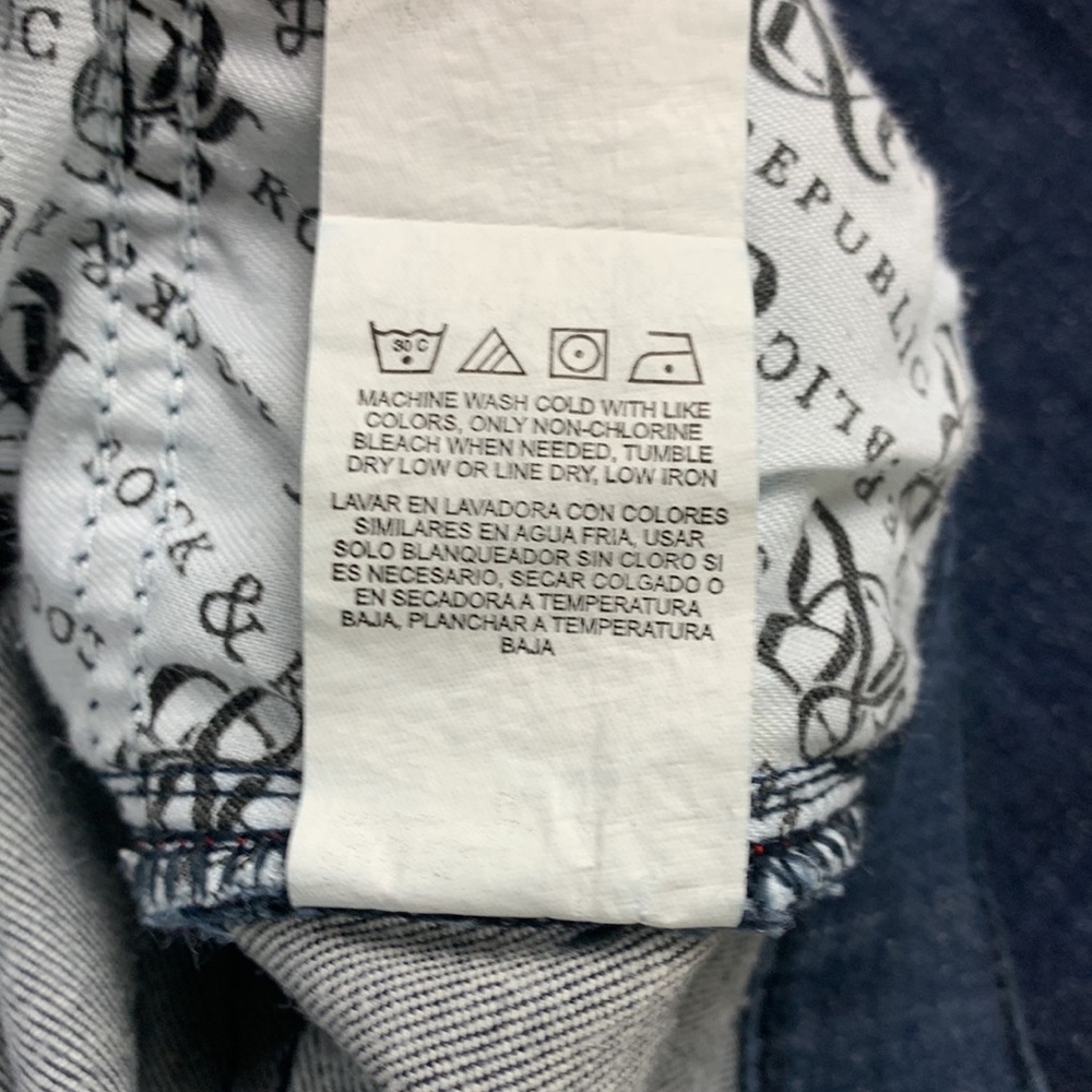 Rock and republic Berlin straight leg blue jeans size 8 - Picture 14 of 15